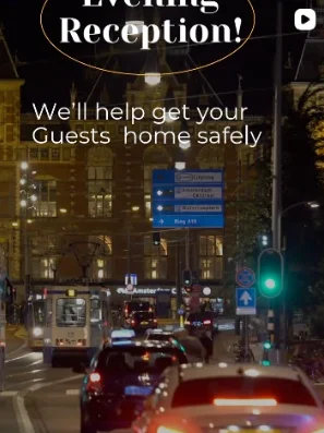 Evening reception? We'll help get your guests home safely.